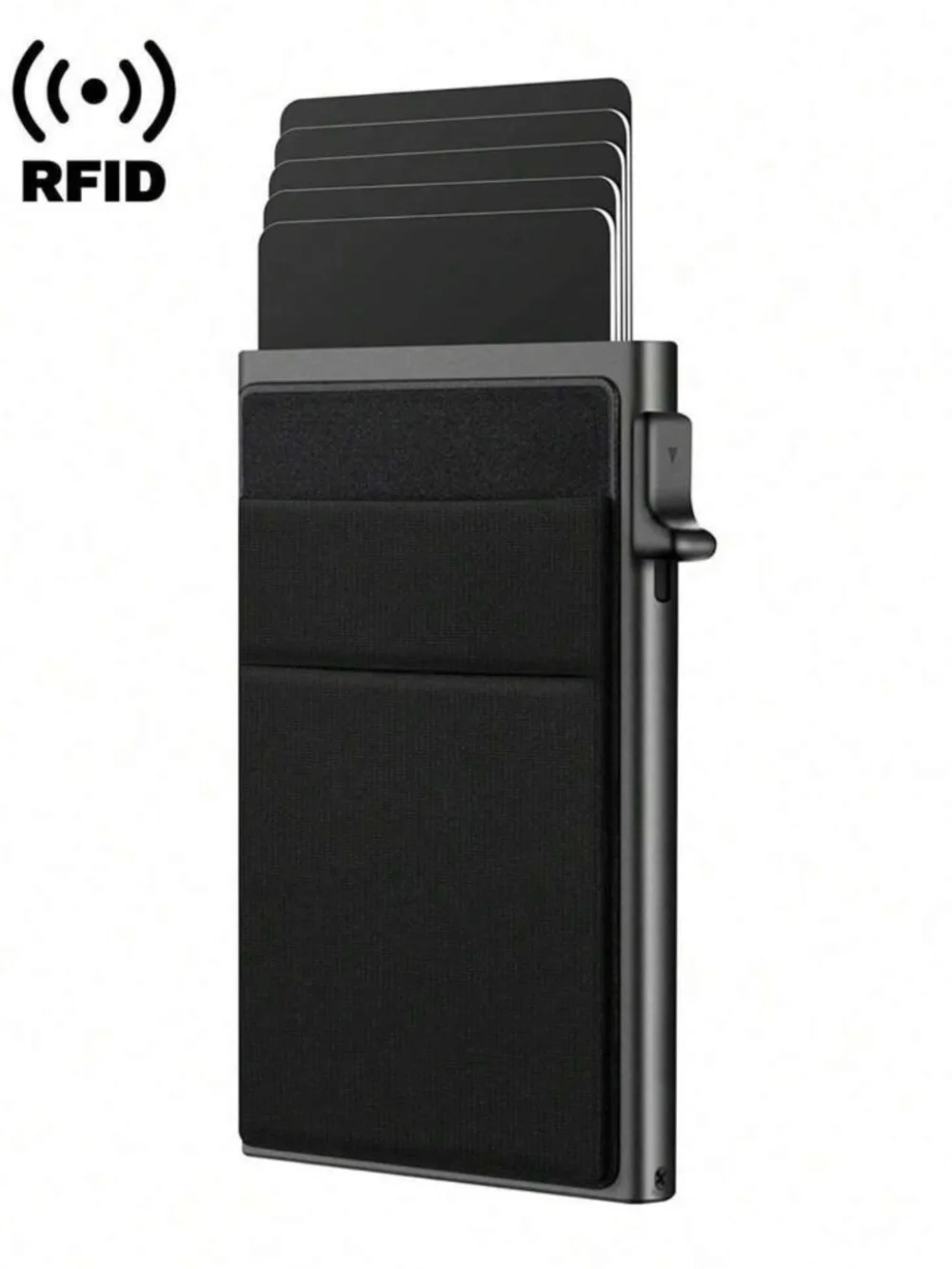 Slim RFID Blocking Card Wallet - Black